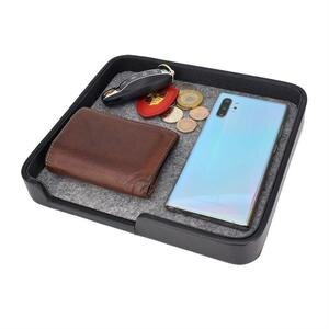 CEG-40 Pocket Park Catch-All Valet Tray 10 x 220 x 230 mm (H x W x L) Black