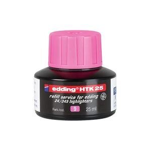 Edding HTK 25 Bottled Refill Ink for Highlighter Pens 25 ml Pink