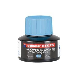 Edding HTK 25 Bottled Refill Ink for Highlighter Pens 25 ml Light Blue
