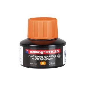 Edding HTK 25 Bottled Refill Ink for Highlighter Pens 25 ml Orange