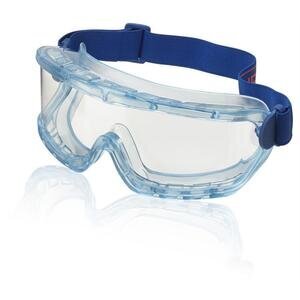 B-Brand Premium Safety Goggles Medium Impact, Blue Frame