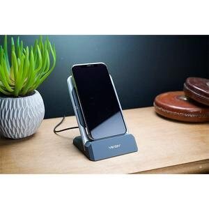 Ventev Universal Wireless Chargestand/Desktop Charger, Qi Enabled, Fast Charging 15W