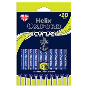 OXFORD CURVE PENS X10 BLUE BOX