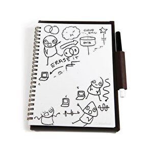 Magic Whiteboard A5 WB NB 40Pgs Plain BK