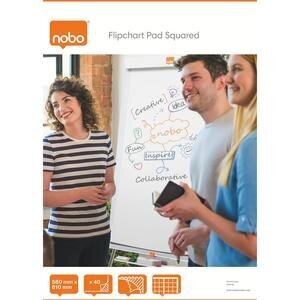 Nobo Flipchart Pad A1 Grid 40 Sheets Pack of 5