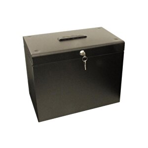 Cathedral Metal File Box A4 Black