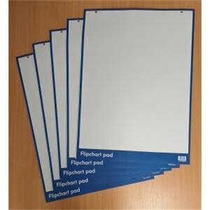 Flipchart Pad A1 40 Perforated Sheets 60 gsm Pack of 5
