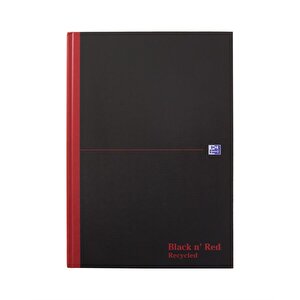 Black n Red A4 Casebound HB RECYC NB