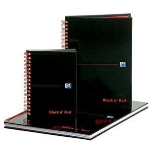 Black n Red A4 Wirebound HB NB 5mm Quad