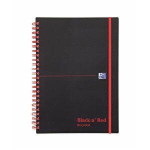 Black n Red A5 Recycled WB PP Cover NB