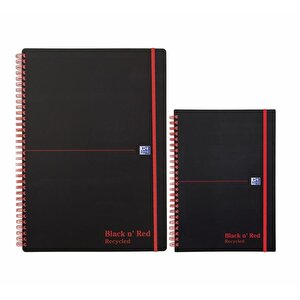 Black n Red A5 Recycled WB PP Cover NB