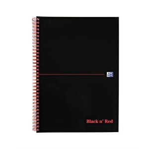 Black n Red Notebook A4 WB 100 page