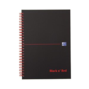 Black n Red NB A5 Wirebound Matt Ruled