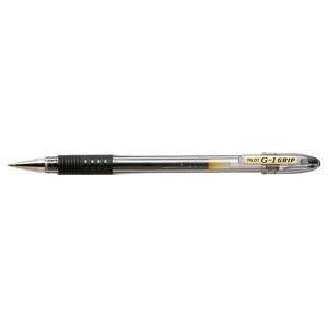 Pilot G-1 Grip Gel Ink Rollerball Pen 0.7 mm Medium Tip Black Pack of 12