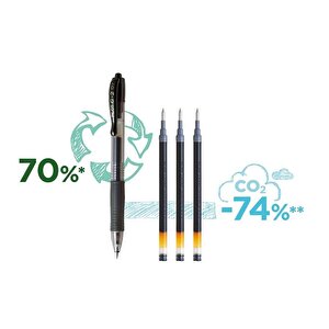 Pilot G-2 Rollerball Red Med PK12