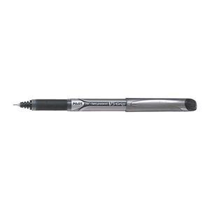 Pilot Hi-Tecpoint V5 Grip Rollerball Pen Liquid Ink 0.5 mm Fine Tip Black Pack of 12