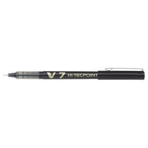 Pilot Hi-Tecpoint V7 Rollerball Pen Liquid Ink 0.7 mm Medium Tip Black Pack of 12