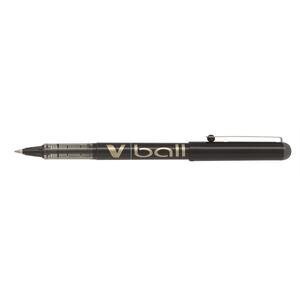 Pilot V-Ball 07 Rollerball Pen Liquid Ink 0.7 mm Medium Tip Black Pack of 12
