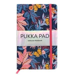 Pukka Bloom Softcover Notebook 192 Pages Ruled 21 x 13 cm Blue