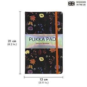 Pukka Bloom NB 192page Ruled 21x13 Black