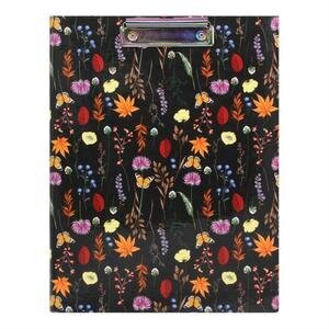 Pukka Bloom A4 Clipboard Padfolio with Refill Pad and inner Pocket Black