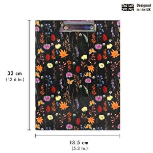 Pukka Bloom A4 Clipboard Padfolio Black