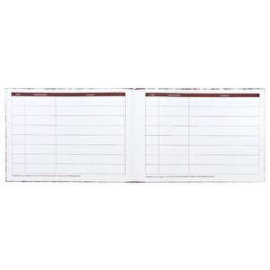 Pukka Bloom Cream Visitors Book