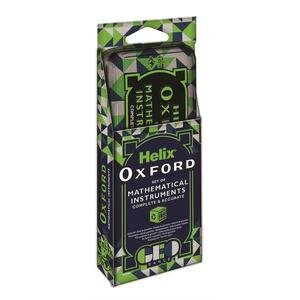 Oxford Geo 10-Piece Maths Set Green