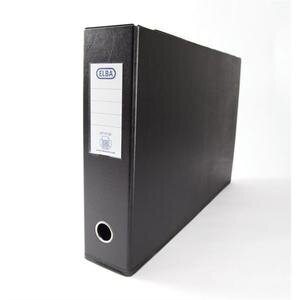 Elba A3 Landscape Lever Arch File Polypropylene 90 mm Black Pack of 2