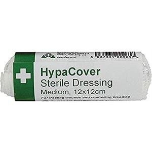 Safety First Aid HypaCover Sterile Dressing Medium 12 x 12 cm Pack of 6