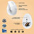Logitech Lift Sessiz Kablosuz Ergonomik Dikey Mouse - Beyaz kucuk 5