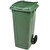 Bora Plastik Çöp Kovası 120LT- Yeşil/Siyah kucuk 1