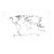 Cengo Dilsiz Dünya Haritası Beyaz Kağıt Tahta  56 cm x 110 cm kucuk 1