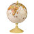 Globe Işıklı Dünya Haritası 20 cm Kahverengi Antik Görünüm kucuk 1