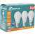 Akkurtlar Led Ampül 6500K Beyaz Işık 9 Watt - 60 Watt  3'lü Paket