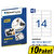 Avansas AV-1014 Beyaz Etiket 99,1x38,1 mm 14'lü x 10 Paket Çok Al Az Öde kucuk 1