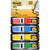 Post-it Index 683-4 İşaret Bandı Siyah Dispenserli 4 Renk x 35 Yaprak kucuk 2