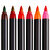 Edding 4200 Porselen Kalemi Fırça Uçlu Sıcak Renkler 6'lı Paket kucuk 2