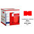 Tanex Motex Çizgili Kırmızı 12 mm x 21 mm Fiyat Etiketi 24'lü Paket kucuk 1