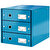 Leitz 6048 Click & Store Evrak Rafı 3 Çekmeceli Metalik Mavi kucuk 1
