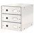 Leitz 6048 Click & Store Evrak Rafı 3 Çekmeceli Metalik Beyaz kucuk 1