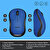 Logitech M220 Sessiz Kompakt Kablosuz Mouse - Mavi kucuk 4
