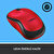 Logitech M220 Sessiz Kompakt Kablosuz Mouse - Kırmızı kucuk 3