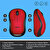 Logitech M220 Sessiz Kompakt Kablosuz Mouse - Kırmızı kucuk 4
