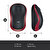 Logitech M185 USB Alıcılı Kompakt Kablosuz Mouse - Kırmızı kucuk 7