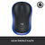 Logitech M185 USB Alıcılı Kompakt Kablosuz Mouse - Mavi kucuk 4