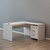 Avansas Comfort Çalışma Masası Takımı 140 cm Beyaz (Masa + Keson) kucuk 3