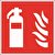 Fire Extinguisher Sign SRP 200x200 RD&WH