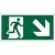 Exit Down Right Sign SRP 600x200 GN&WH