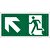 Exit Up Left Sign SRP 300x150 GN&WH
